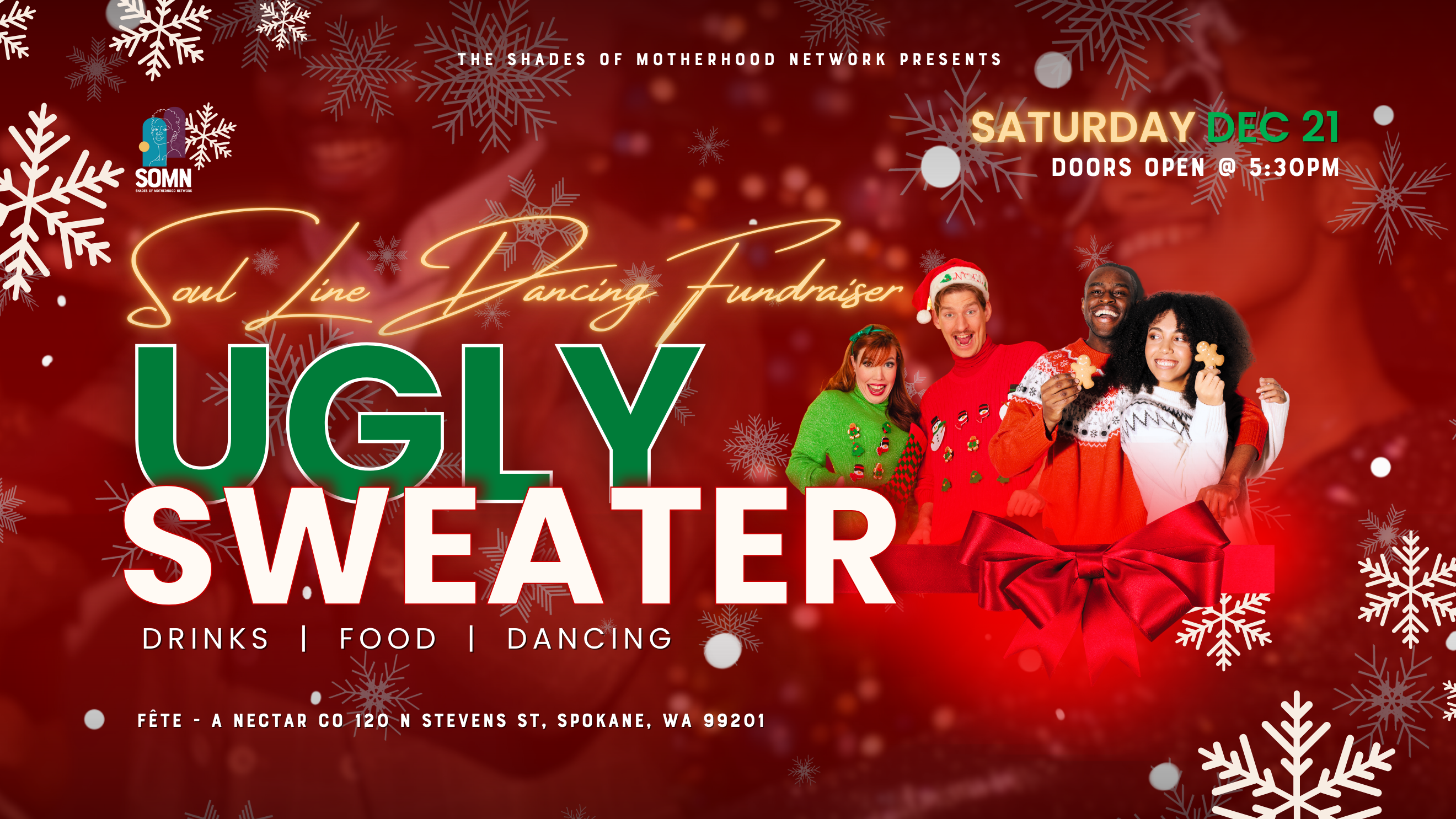 Campaign cover image for Ugly Sweater Soul Line Dancing Fundraiser