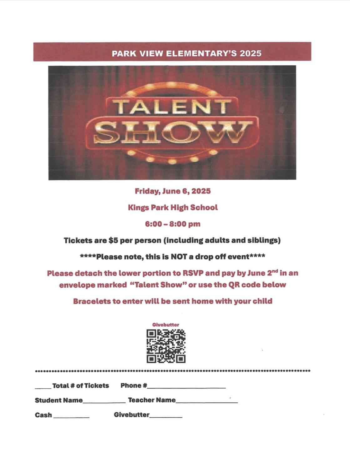 Campaign cover image for *Park View Talent Show 2025*