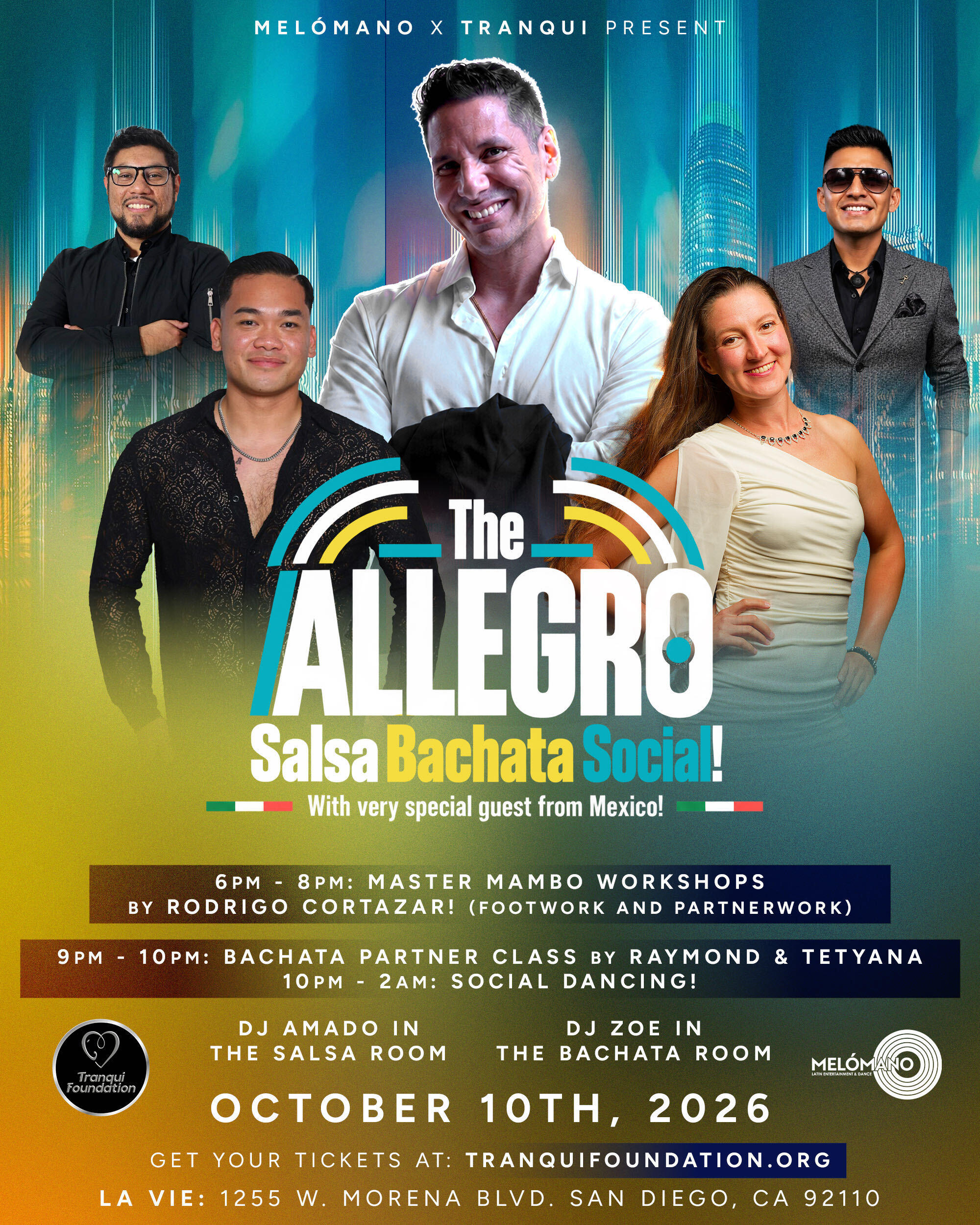 Campaign cover image for 10/10 Allegro Salsa Bachata Social