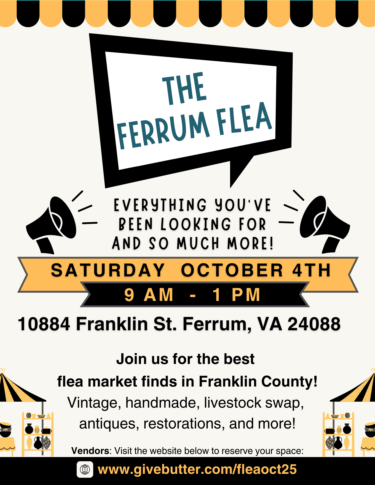 Campaign cover image for Ferrum Flea Vendor Registration - October 2025