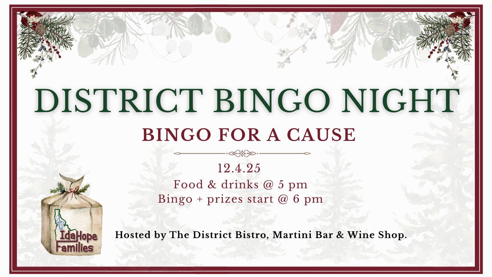 Campaign cover image for District Bingo Night