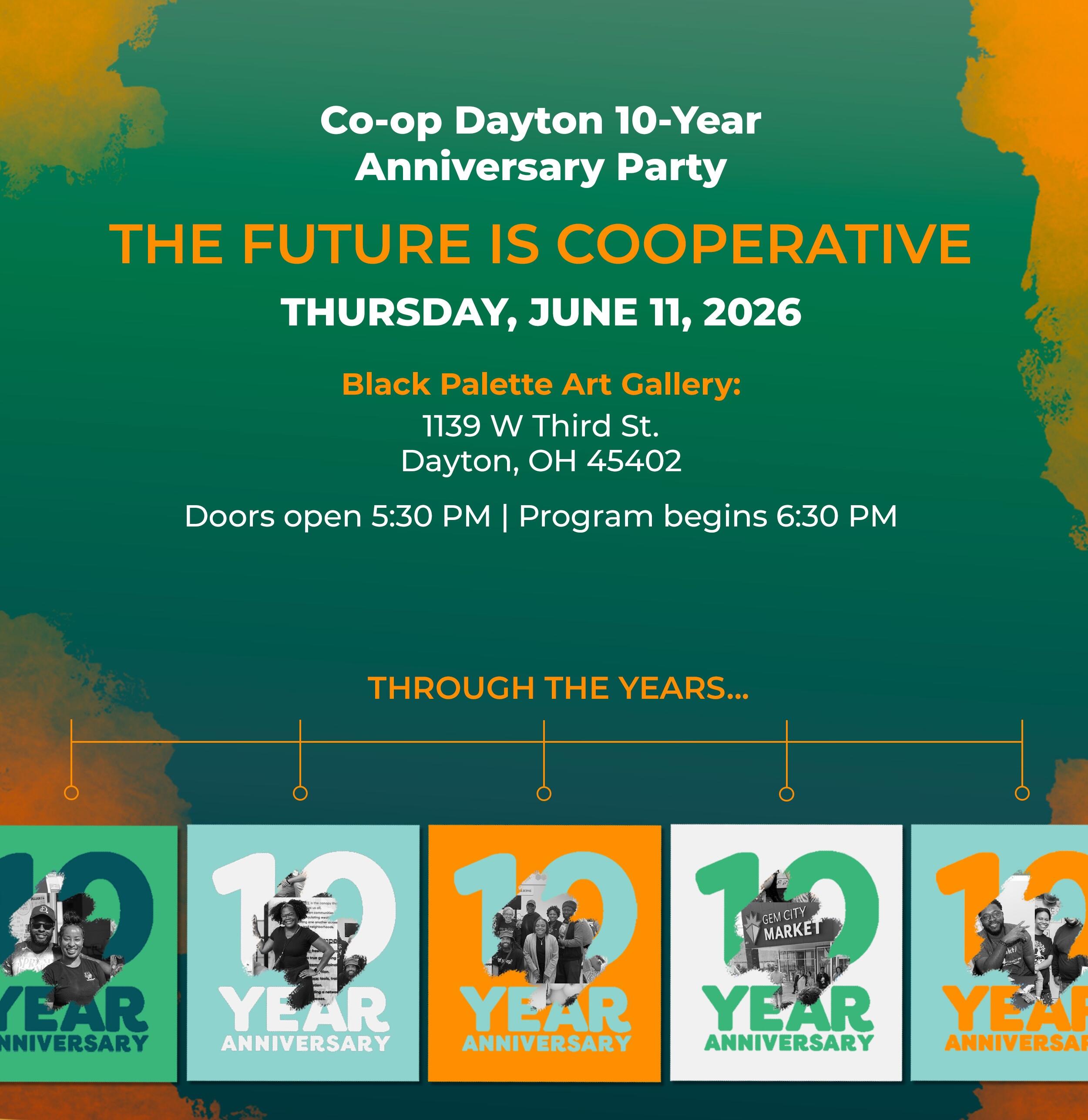 Campaign cover image for CO-OP Dayton 10 Year Anniversary Party