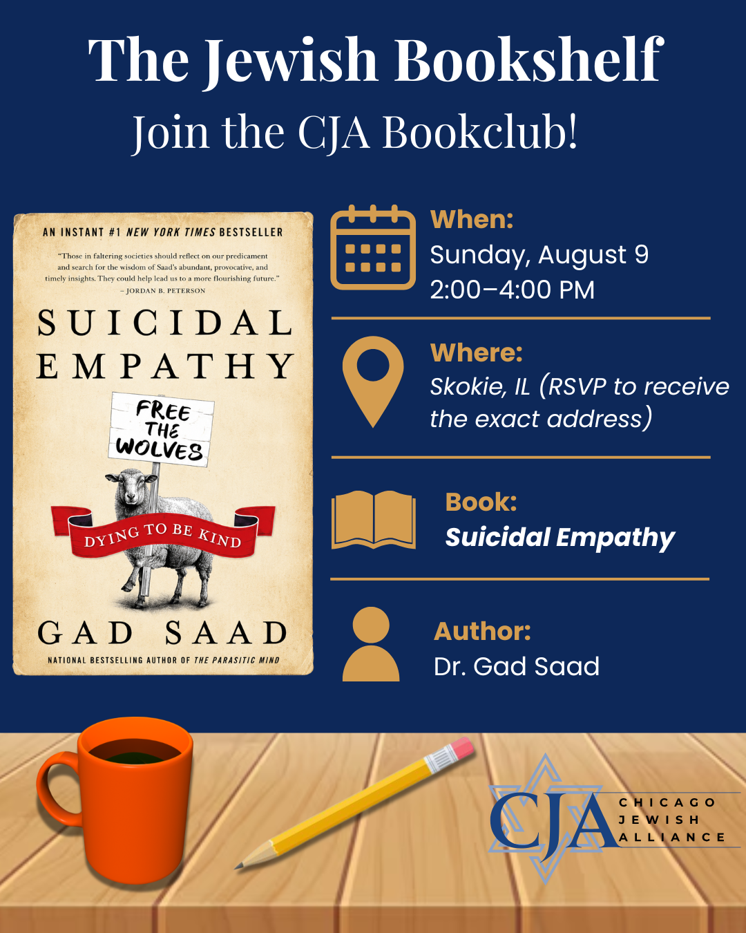 Campaign cover image for CJA: The Jewish Bookshelf: Suicidal Empathy by Dr. Gad Saad