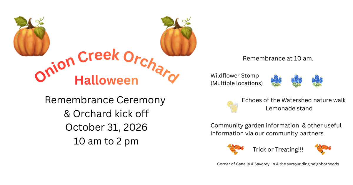 Campaign cover image for Onion Creek Orchard Halloween Remembrance Ceremony