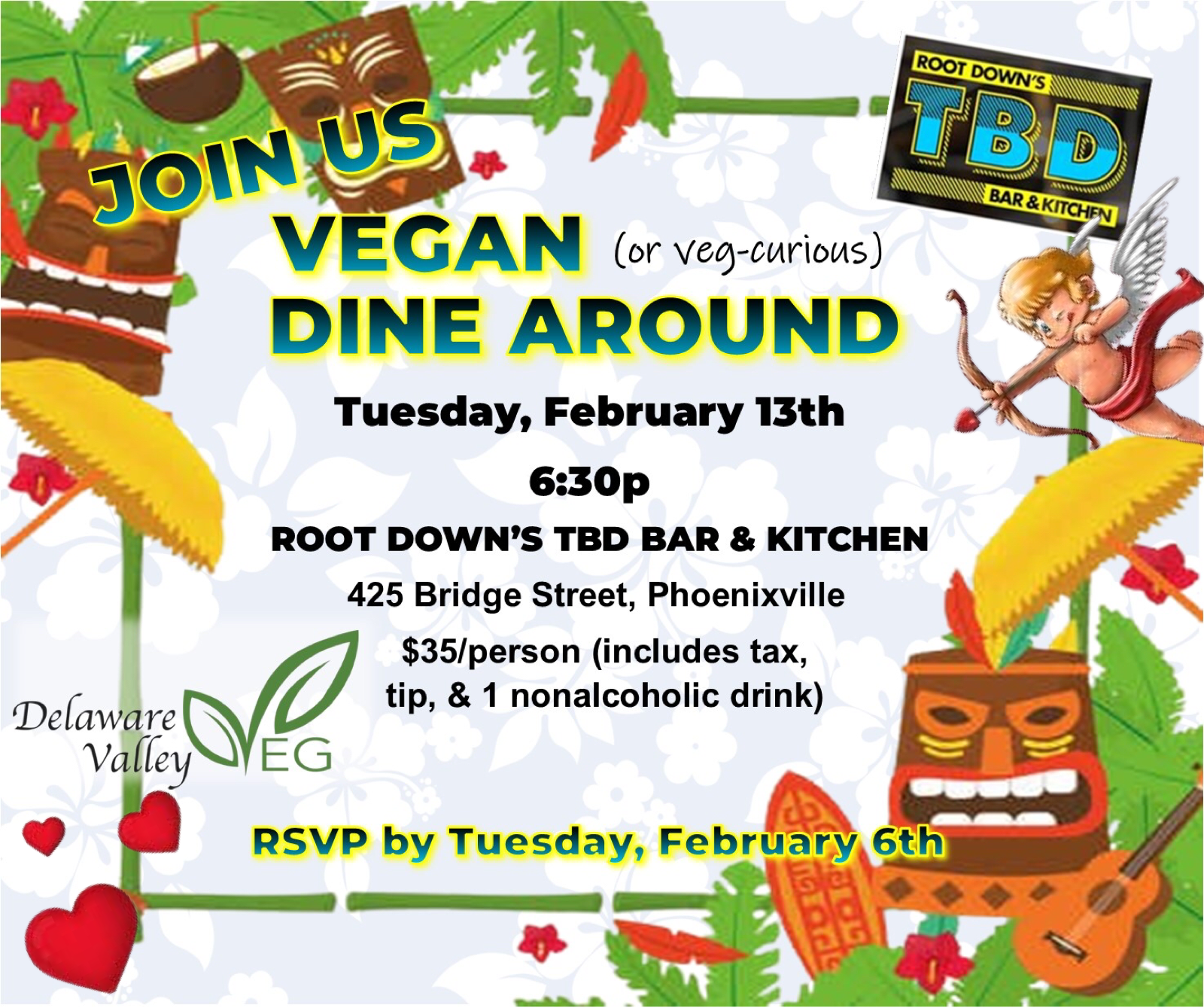 Campaign cover image for February Dine Around at Root Down's TBD Bar & Kitchen
