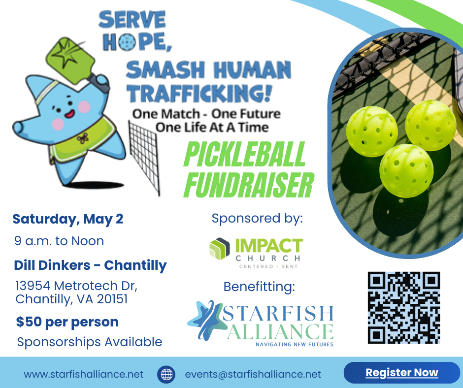 Campaign cover image for Serve Hope, Smash Human Trafficking! Pickleball Fundraiser
