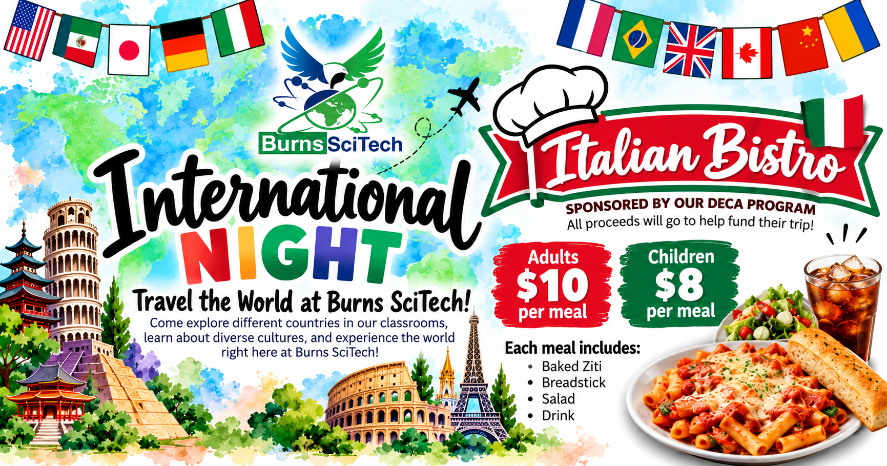 Campaign cover image for International Night- DECA Spaghetti Dinner