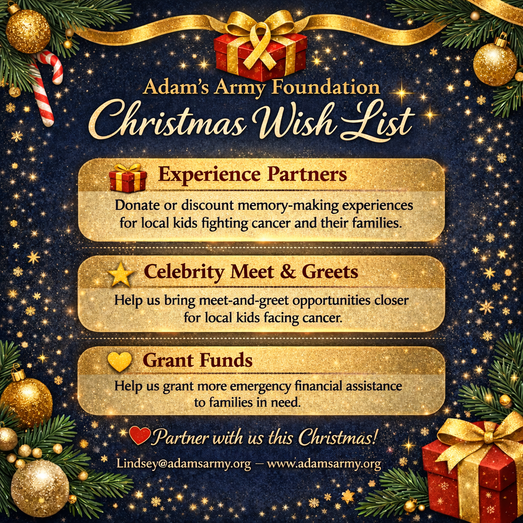 Campaign cover image for Adam's Army Pediatric Cancer Foundation