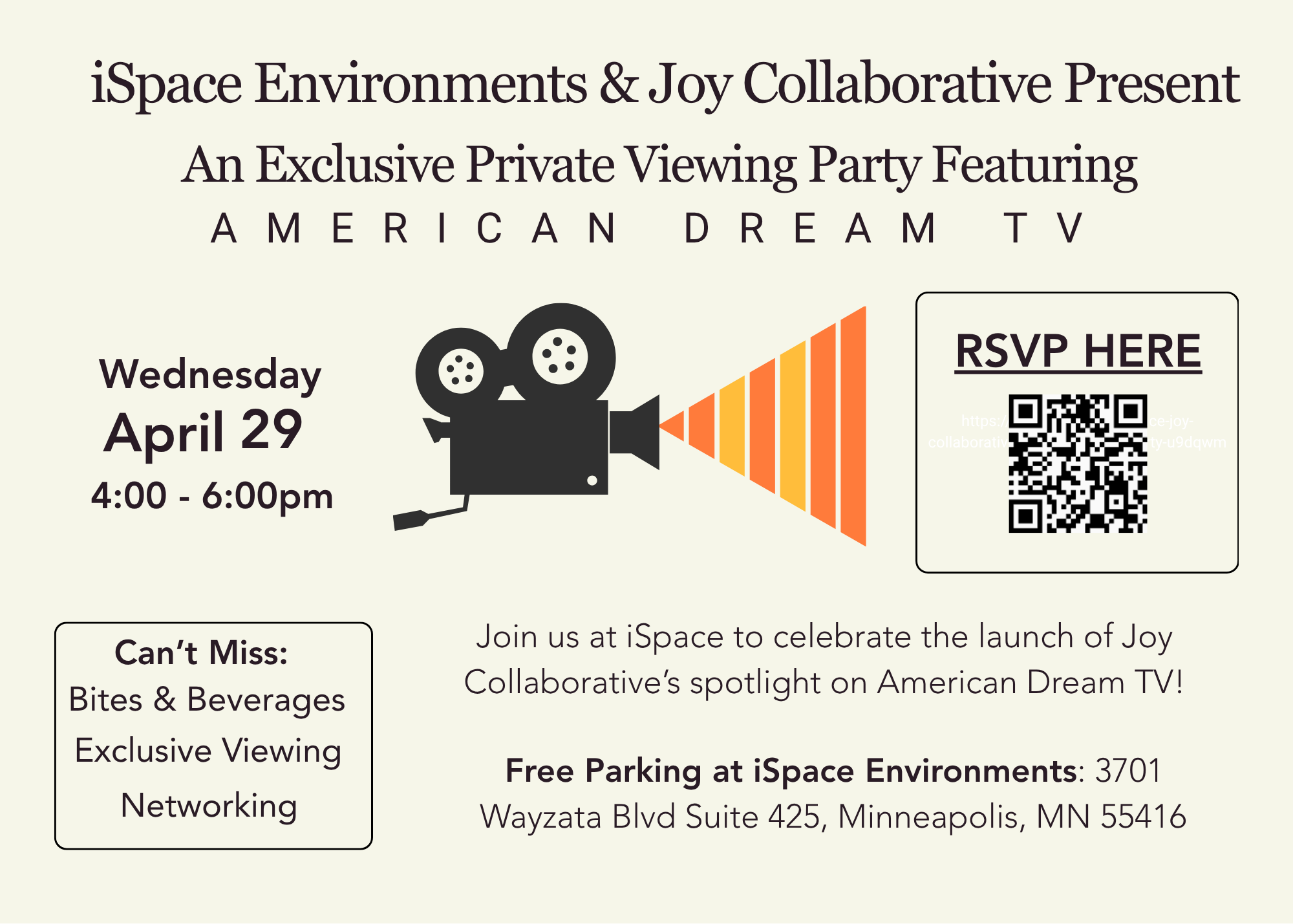 Campaign cover image for iSpace & Joy Collaborative Viewing Party