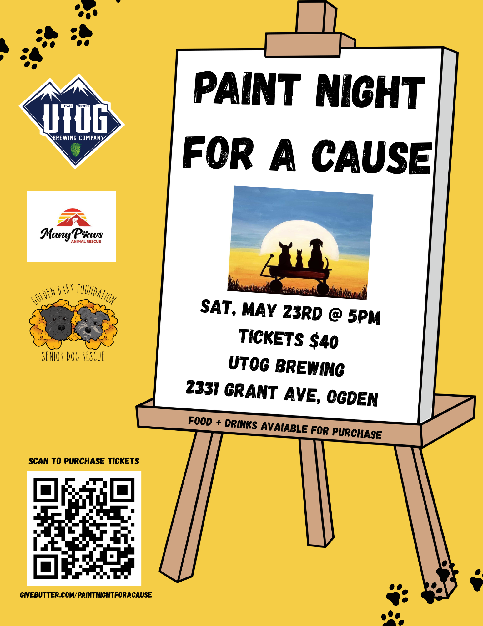 Campaign cover image for Paint Night for a Cause @ UTOG