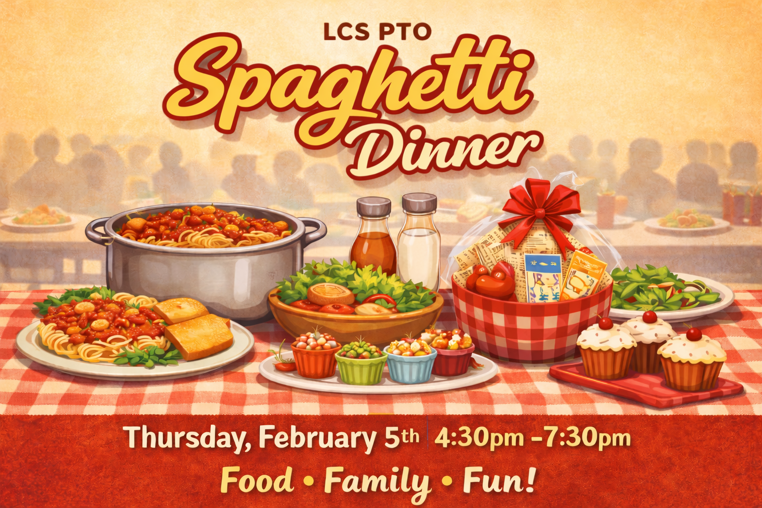 Campaign cover image for Lake Country School Spaghetti Dinner 2026