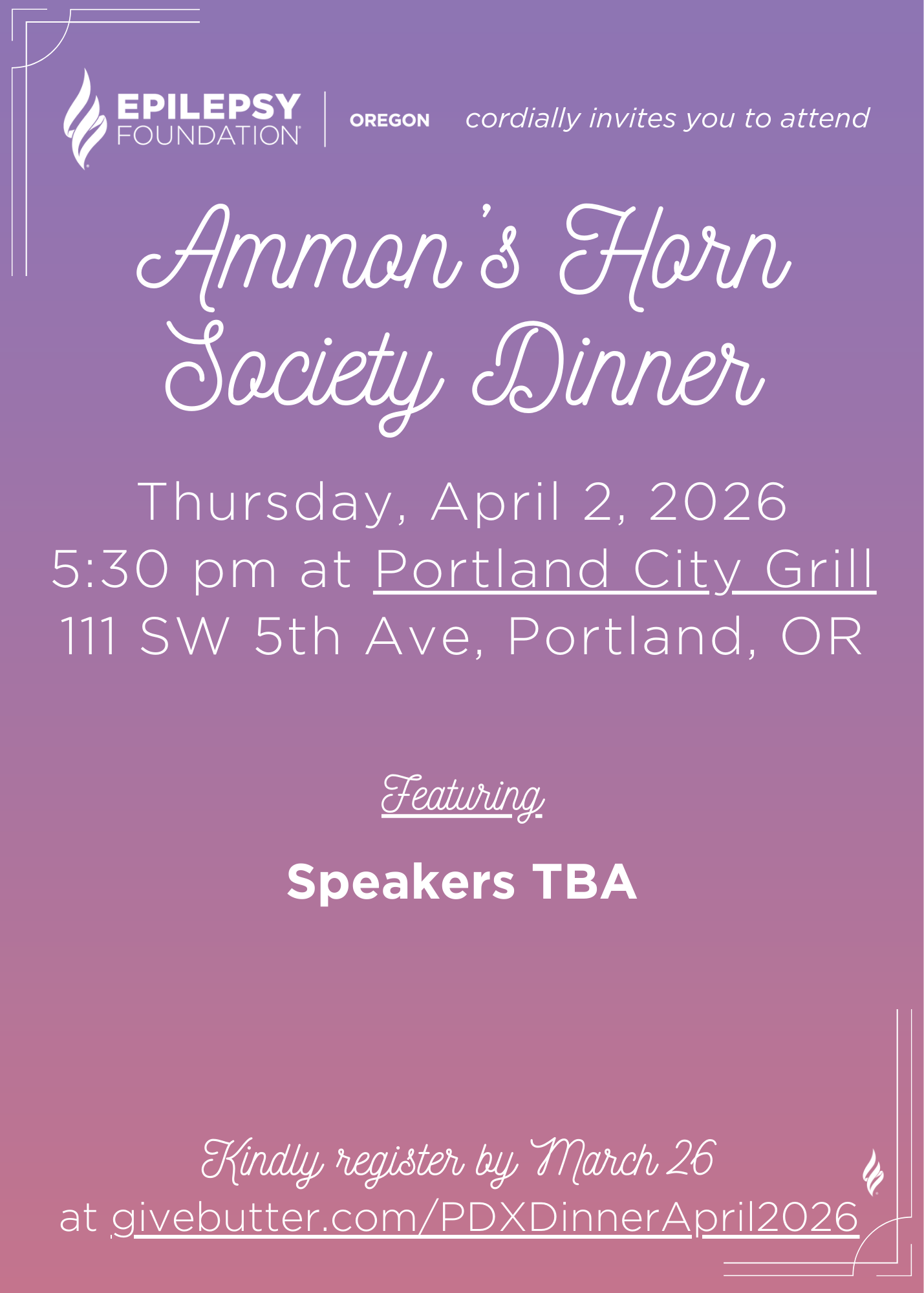 Campaign cover image for Portland Ammon's Horn April 2026