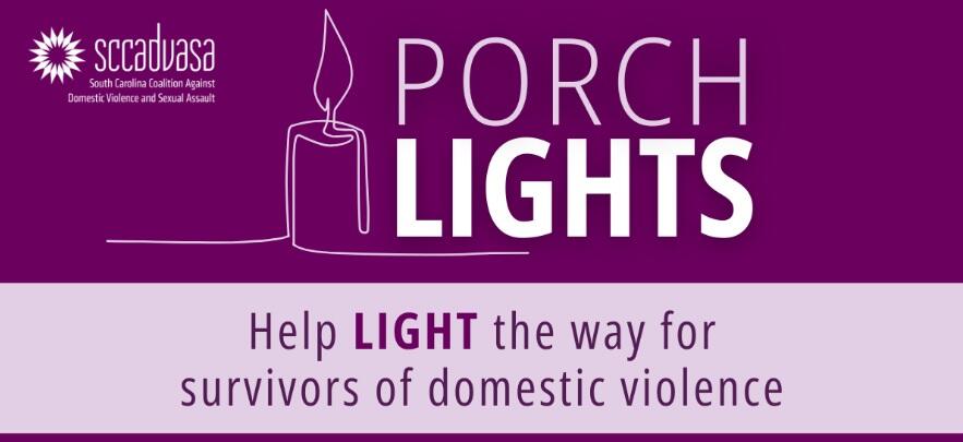 Campaign cover image for SCCADVASA Porch Lights - Domestic Violence Awareness Month