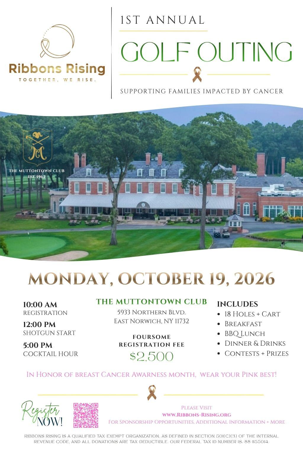 Campaign cover image for Ribbons Rising 1st Annual Golf Outing