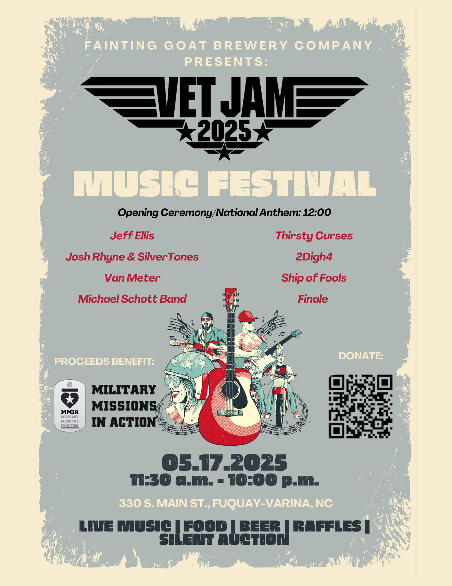 Campaign cover image for Vet Jam 25 Presented by Fainting Goat Brewing Company
