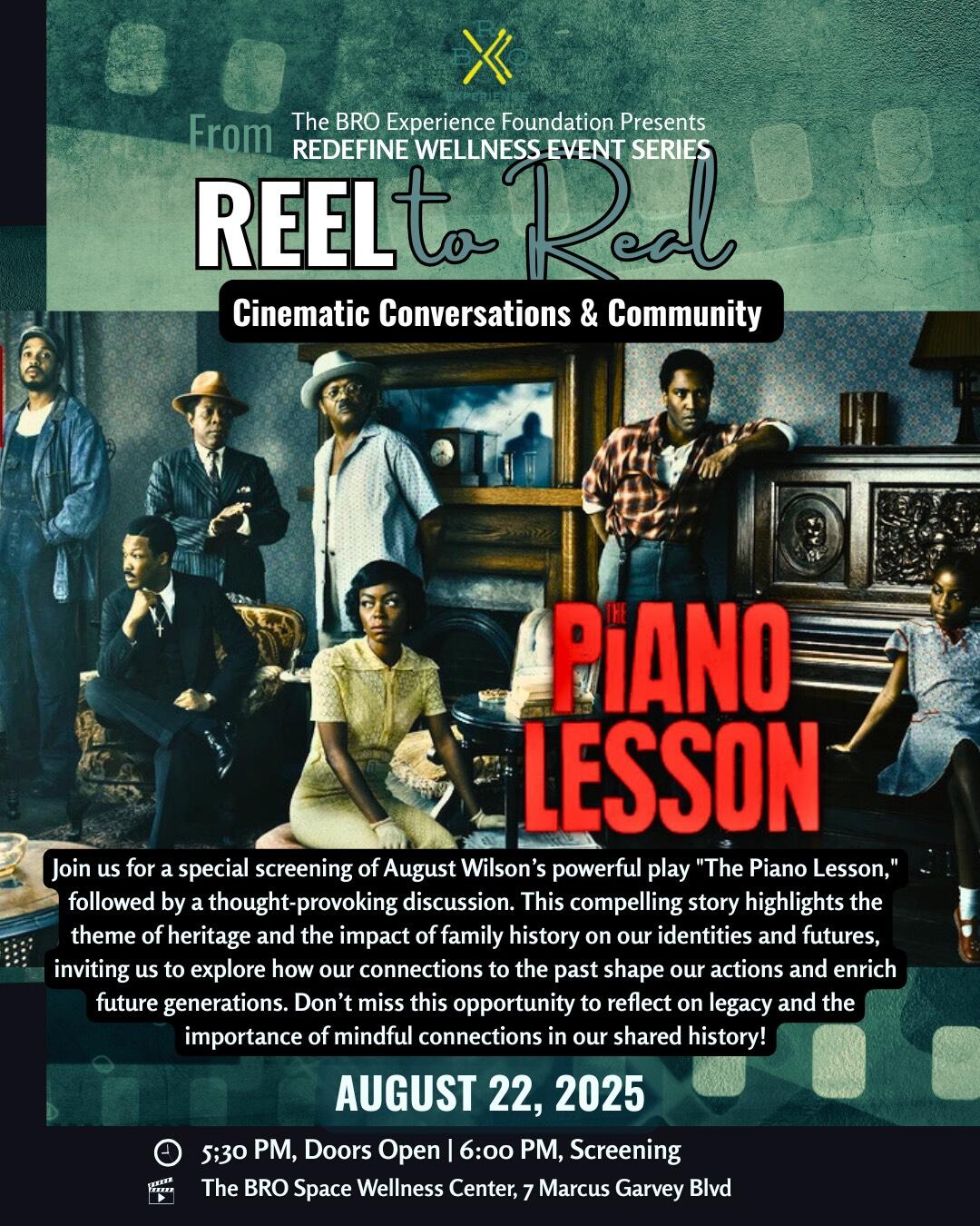 Campaign cover image for Redefine Series: The Piano Lesson - From REEL TO REAL: Movie Screening & Conversation