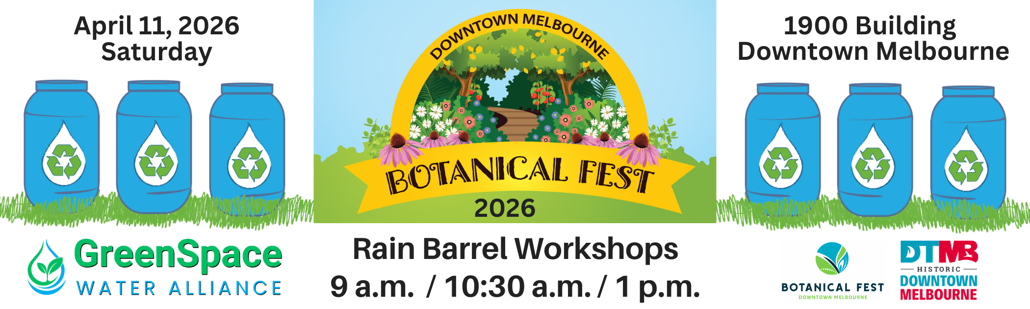 Campaign cover image for Downtown Melbourne Botanical Fest Rain Barrel Workshop
