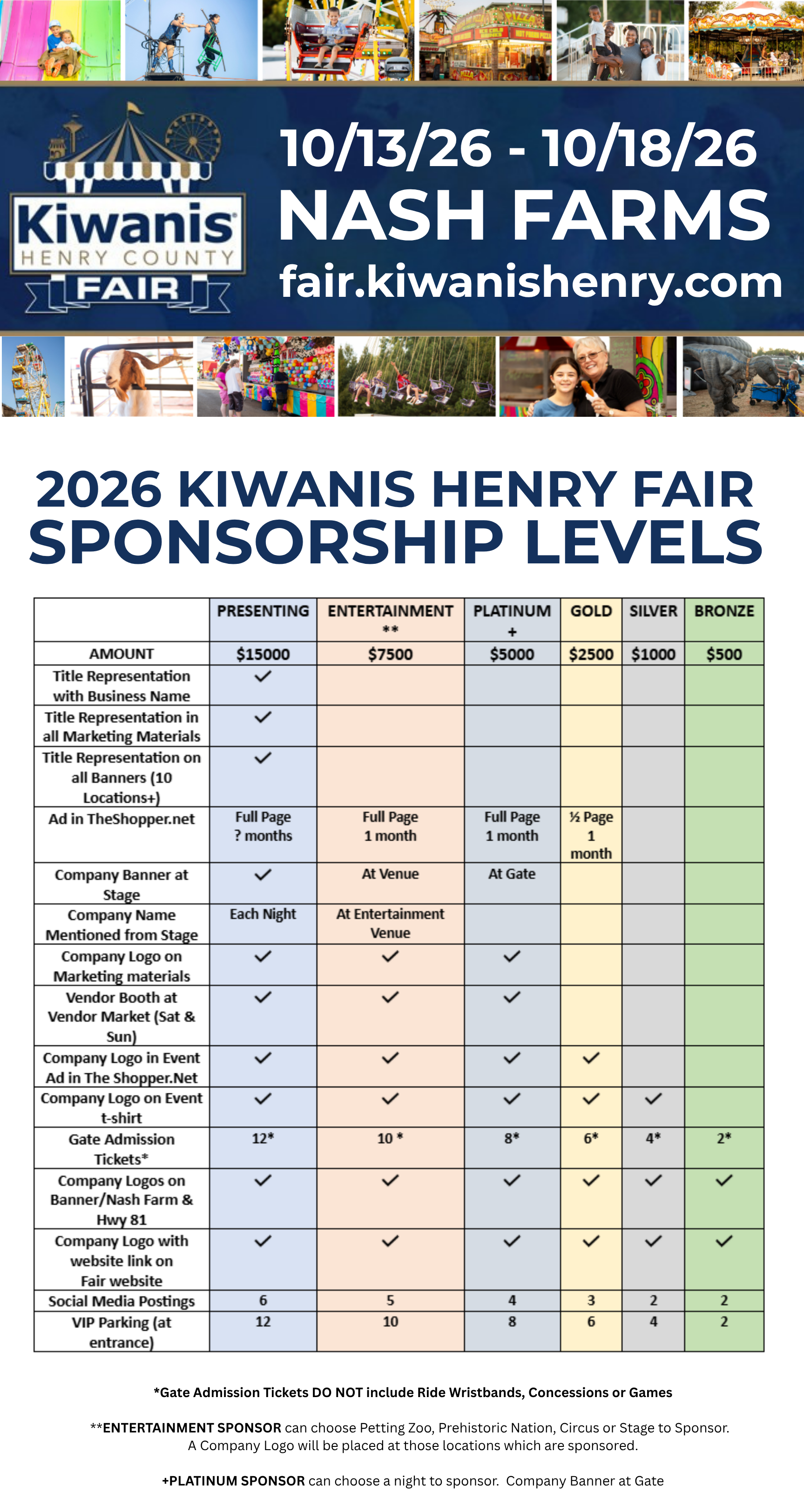 Campaign cover image for 2026 Kiwanis Henry Fair Sponsorships & Tickets