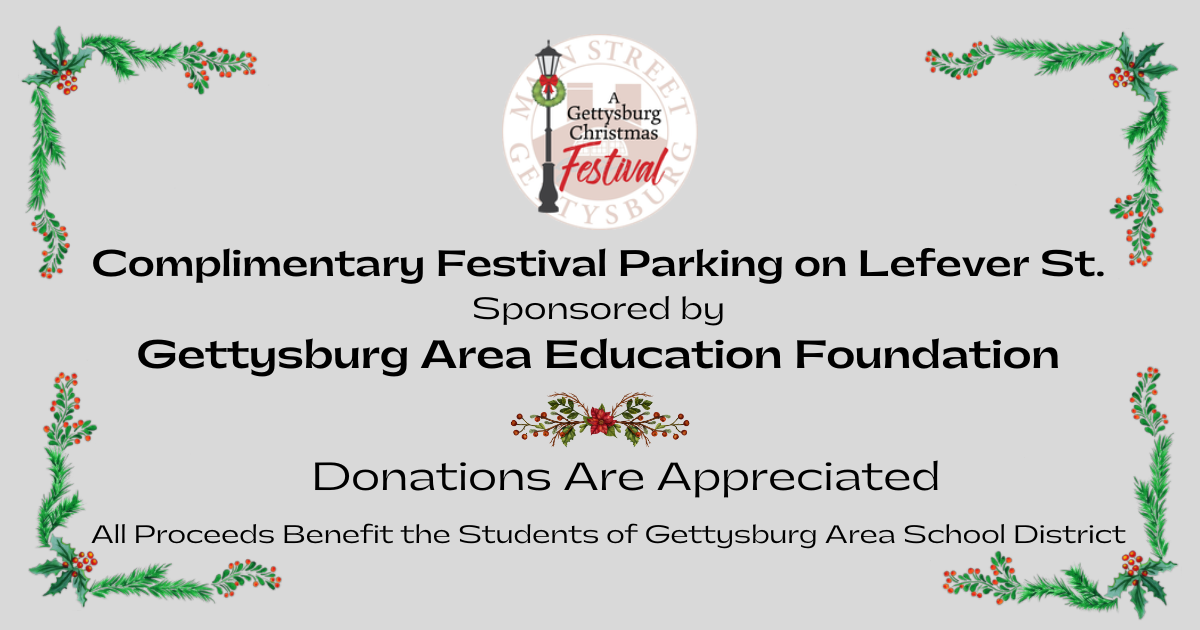 Campaign cover image for "A Gettysburg Christmas Festival" Parking Donations