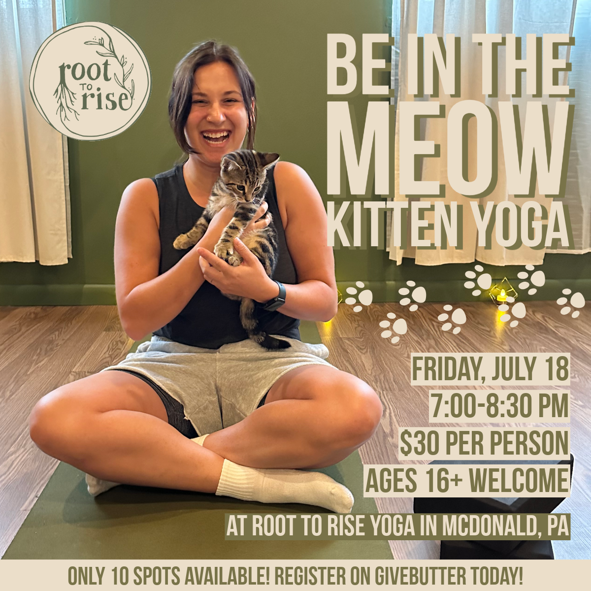 Campaign cover image for Be in the Meow Kitten Yoga