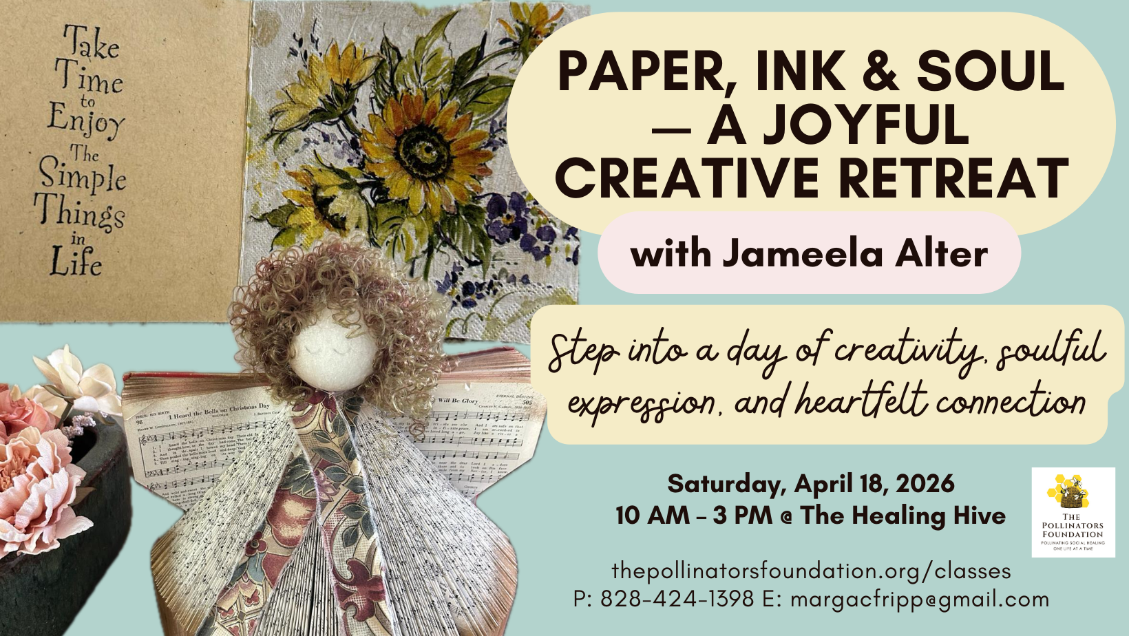 Campaign cover image for Paper, Ink & Soul — A Joyful Creative Retreat with Jameela Alter