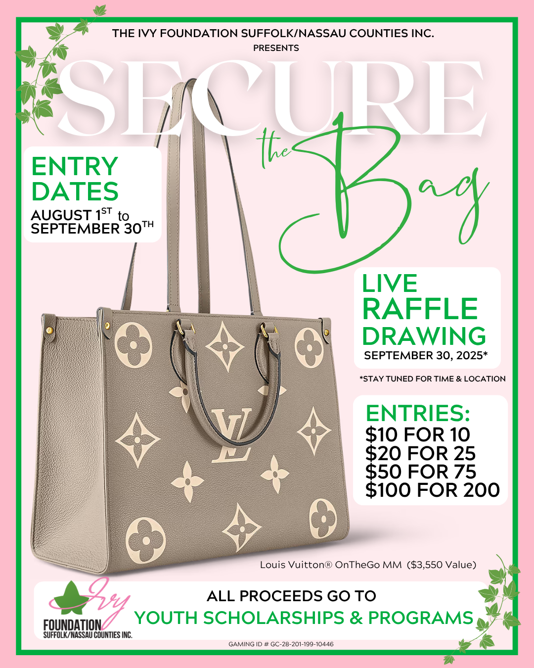 Campaign cover image for Secure the Bag, Secure Their Future Raffle