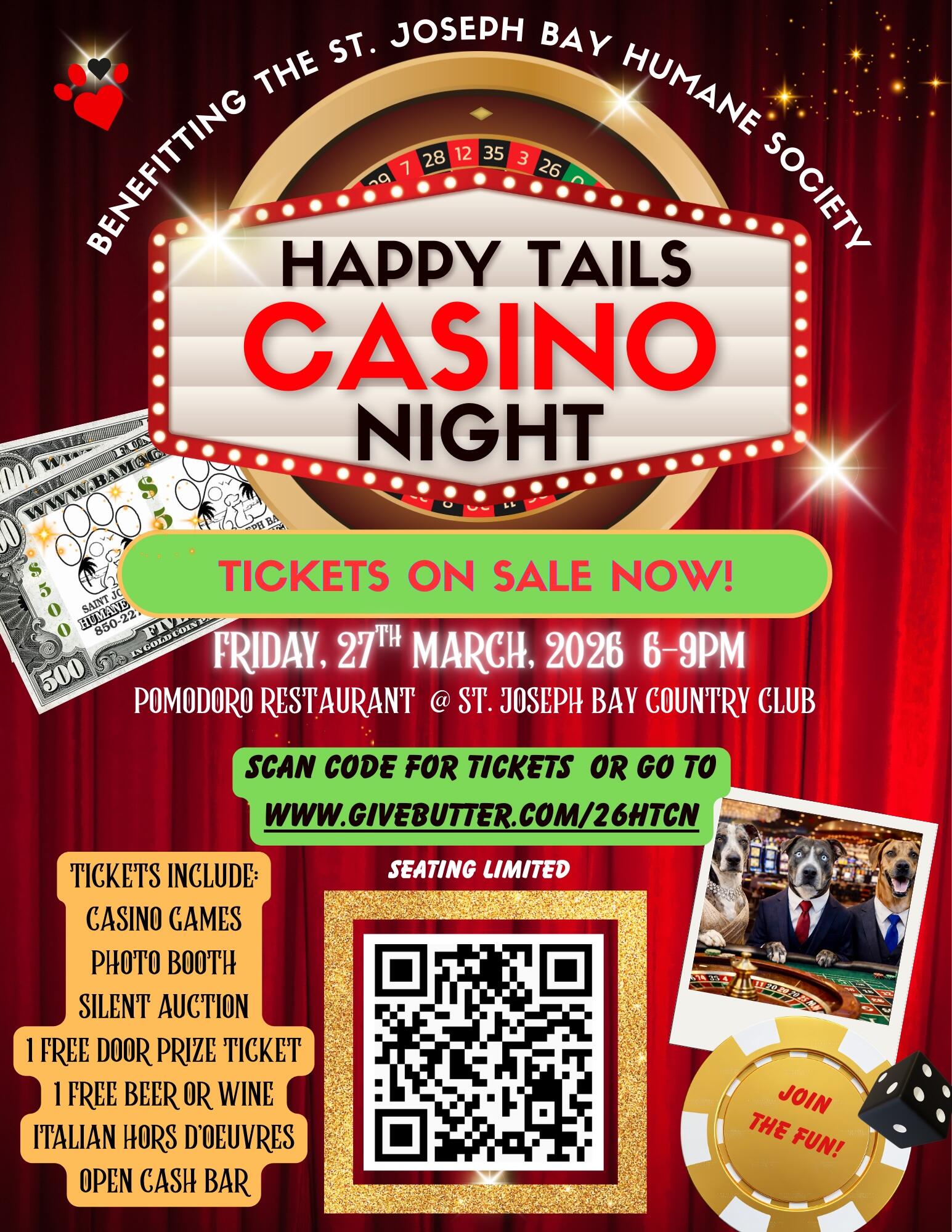 Campaign cover image for Happy Tails Casino Night
