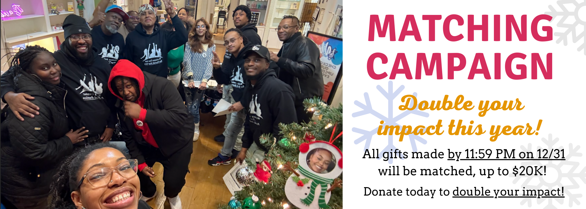 Campaign cover image for Donate to double your impact before year-end!