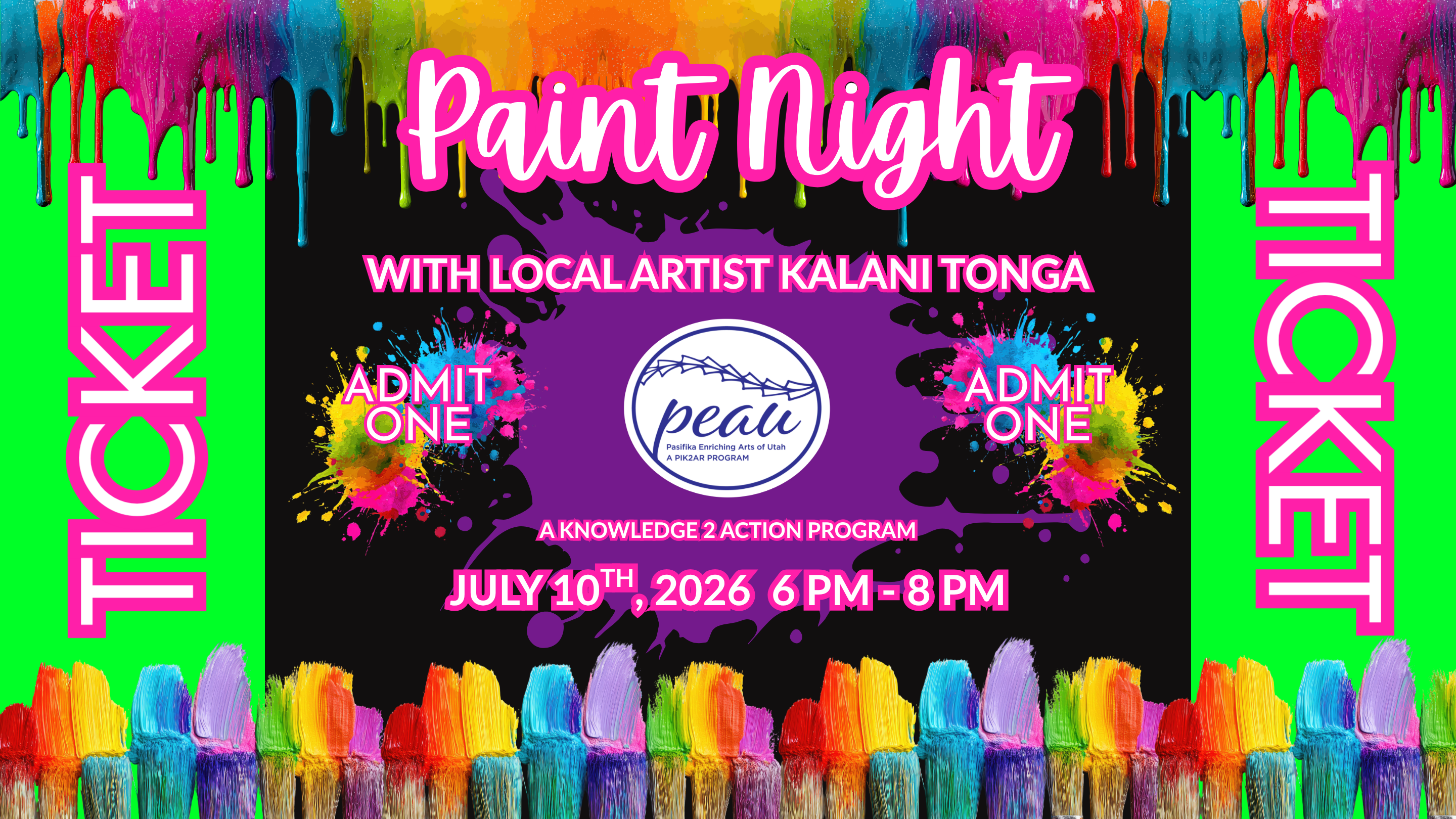 Campaign cover image for Pasifika Enriching Arts of Utah’s July Paint Night