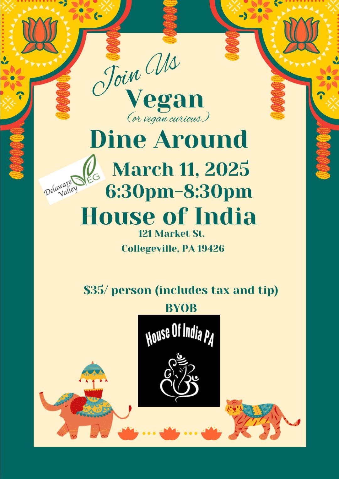 Campaign cover image for March Dine Around at House of India