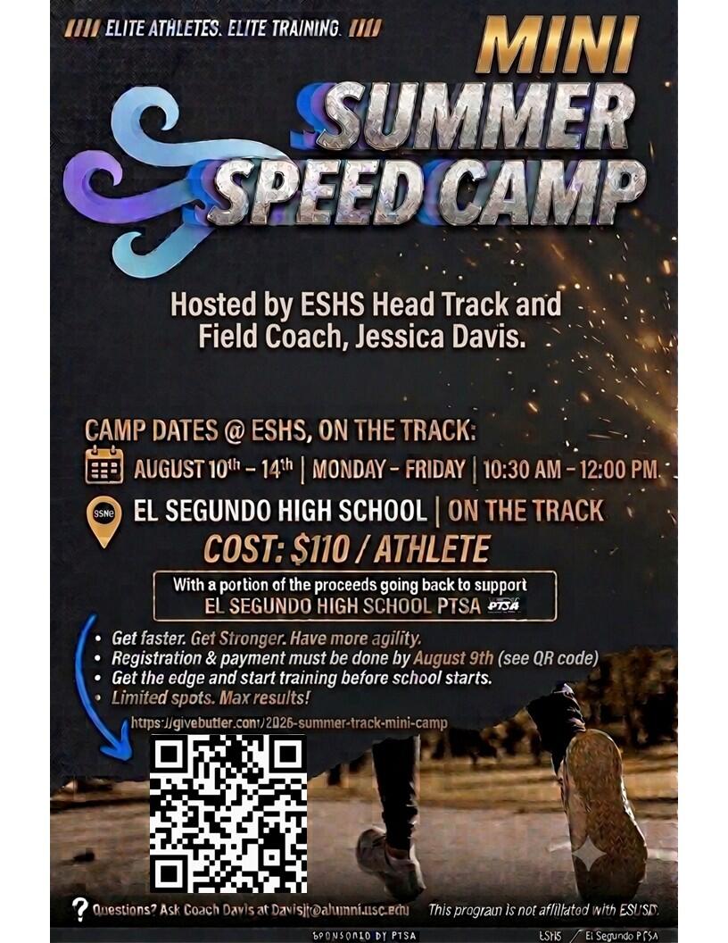 Campaign cover for August 2026 Mini Summer Track Camp
