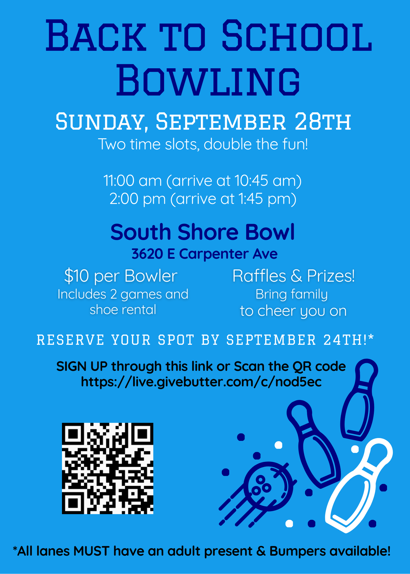 Campaign cover image for Back to School Bowling Party