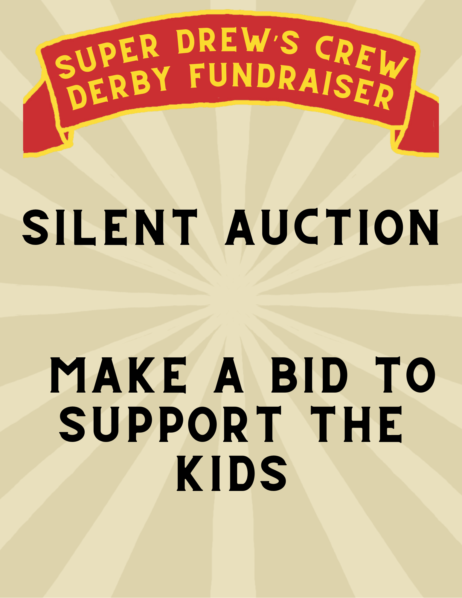 Campaign cover image for Super Drew's Derby Fundraiser Auction 2025