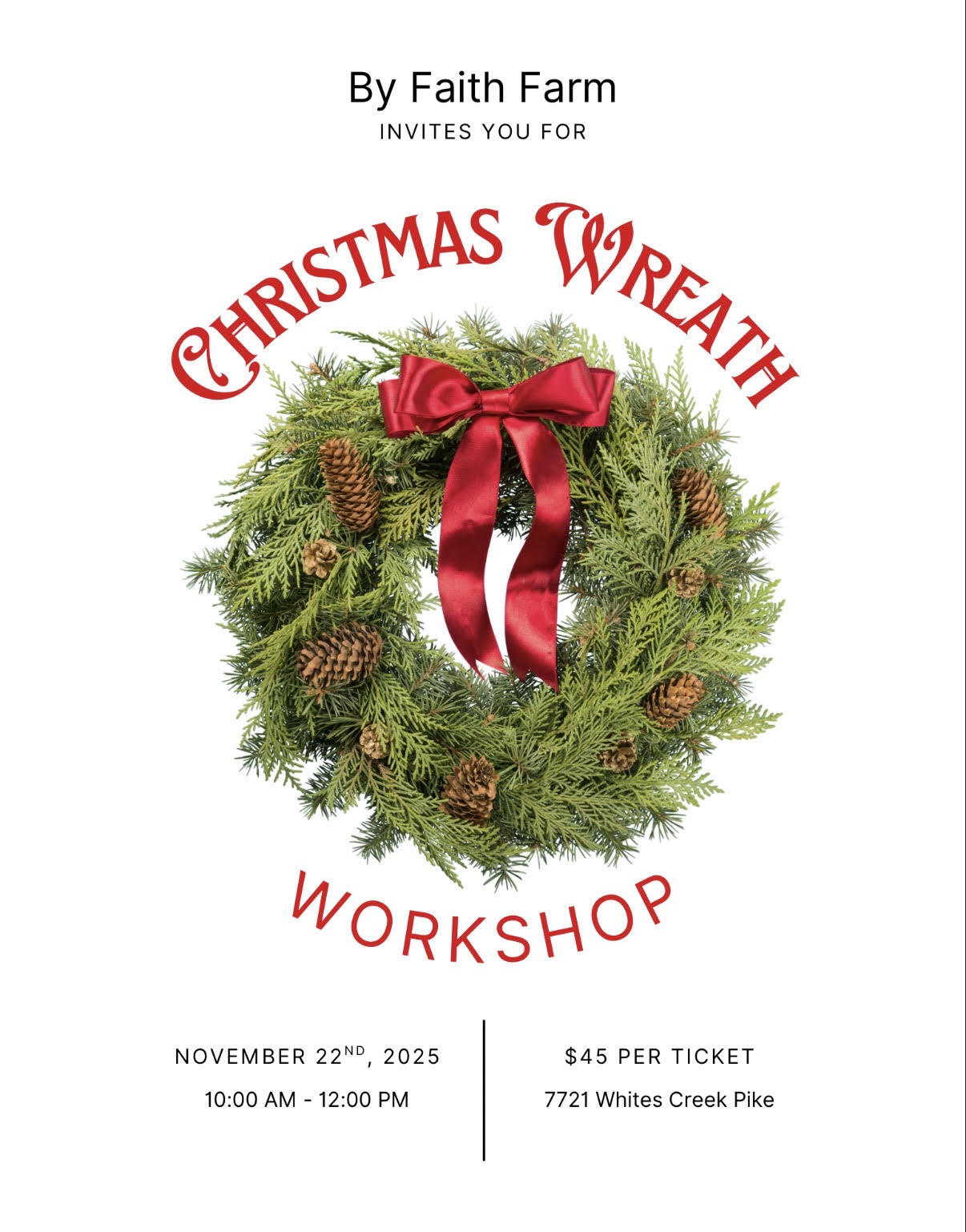 Campaign cover image for Christmas Wreath Workshop