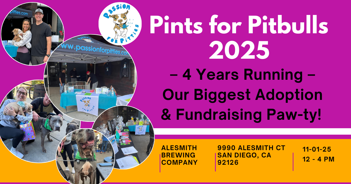 Campaign cover image for Pints for Pitbulls 2025: 4th Annual - Our Biggest Adoption & Fundraising Paw-ty!