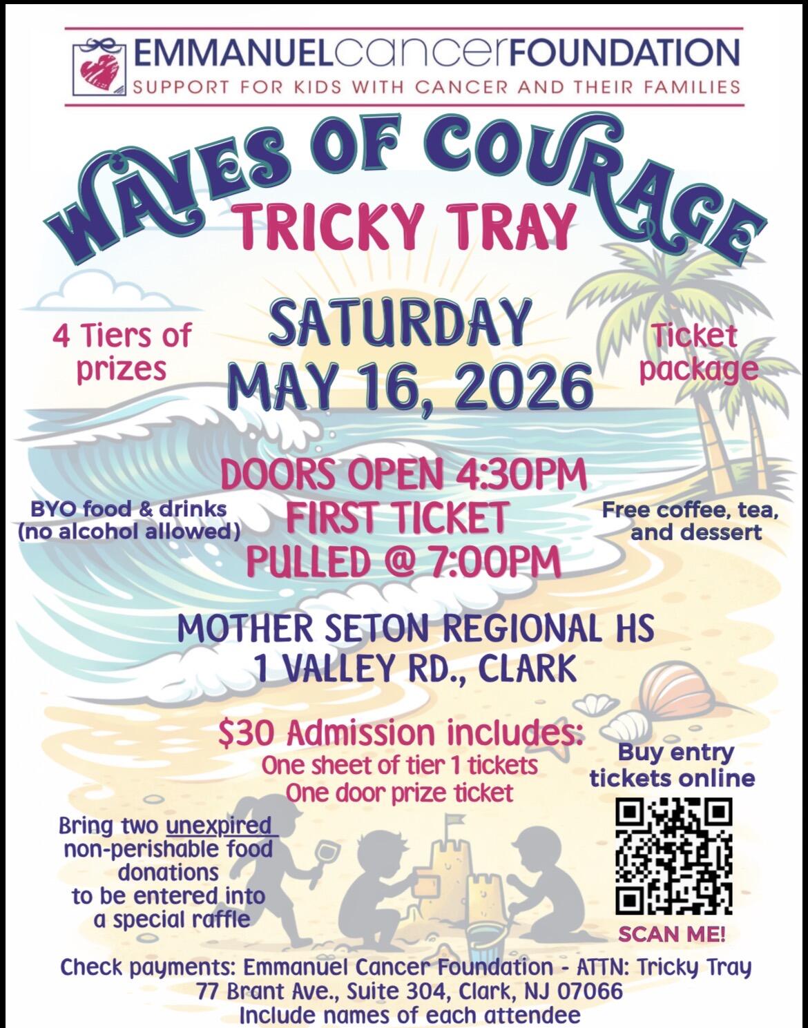 Campaign cover image for ECF Waves of Courage Tricky Tray