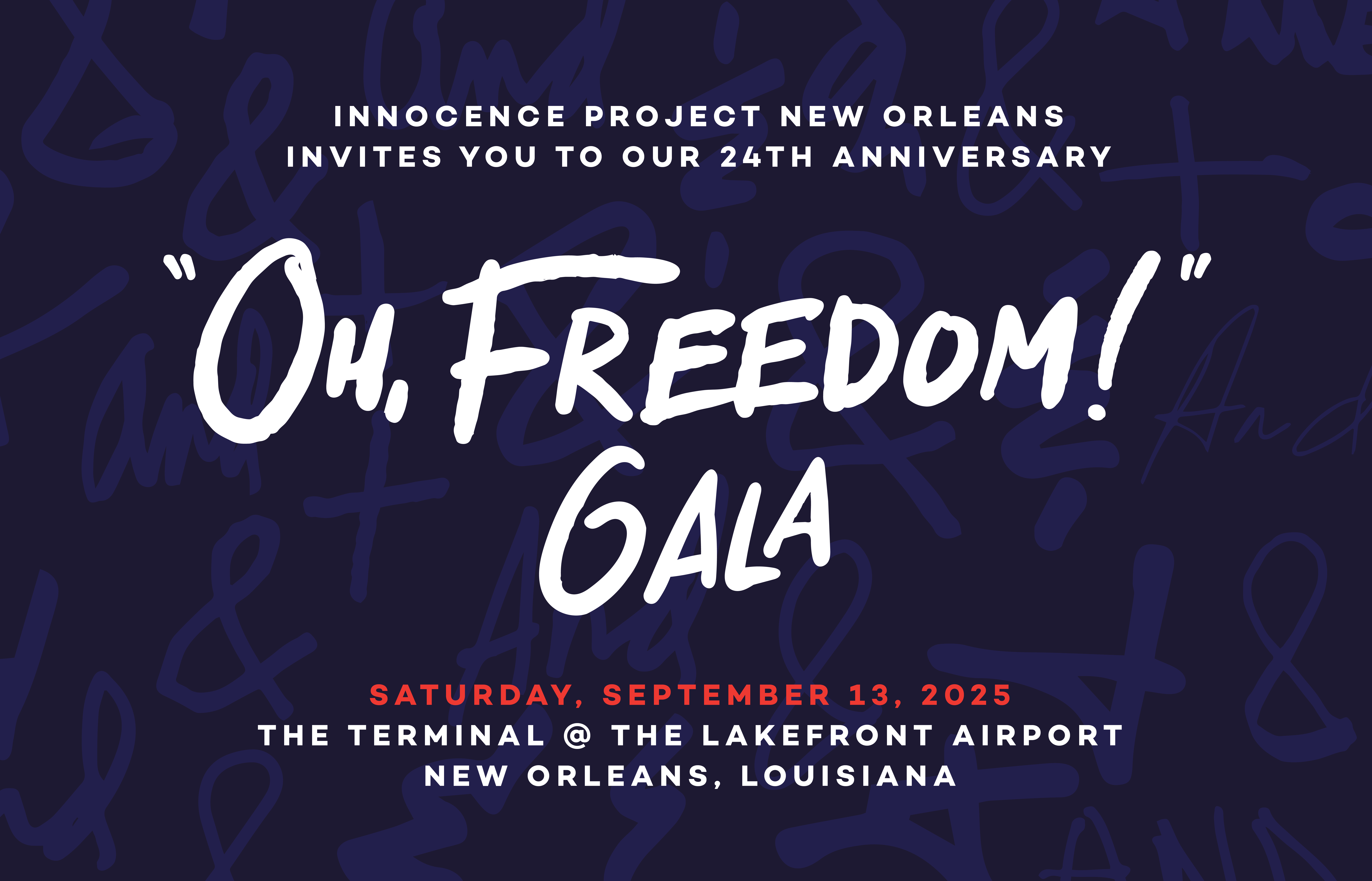 Campaign cover image for IPNO's 24th Anniversary "Oh, Freedom!" Gala - 2025