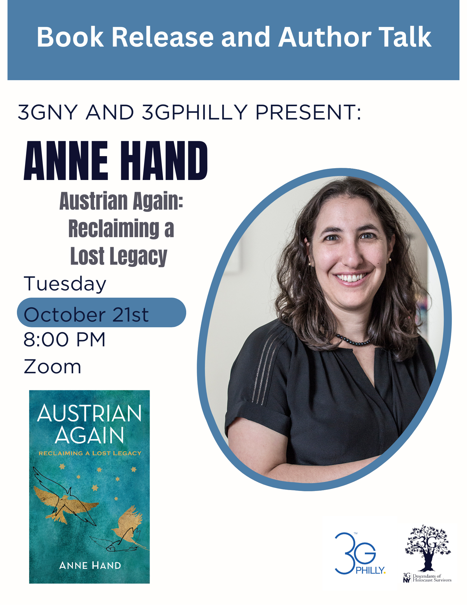 Campaign cover image for Book Release and Author Talk with Anne Hand