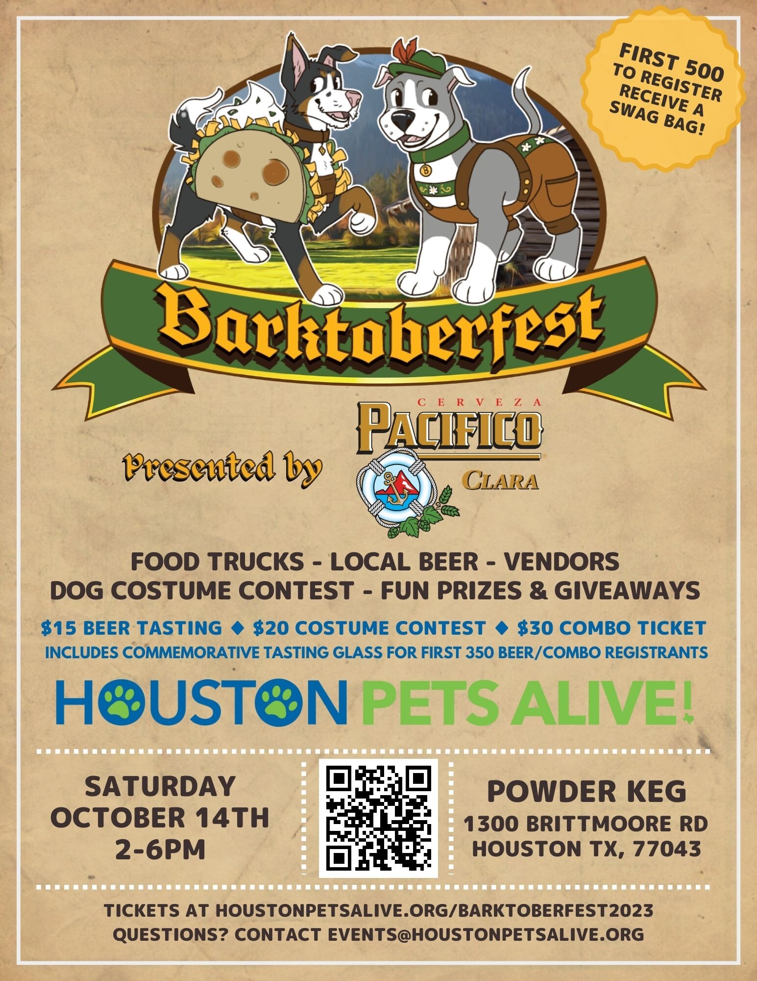 Campaign cover image for Barktoberfest 2023 presented by Pacifico