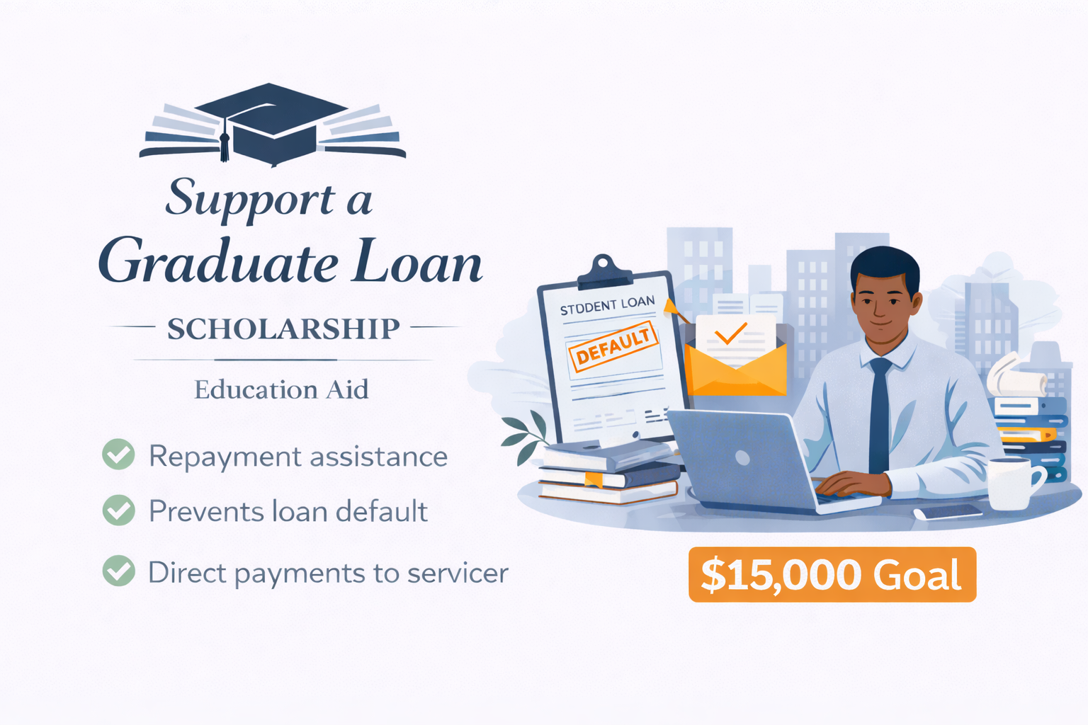 Campaign cover image for Support a Graduate Loan Scholarship