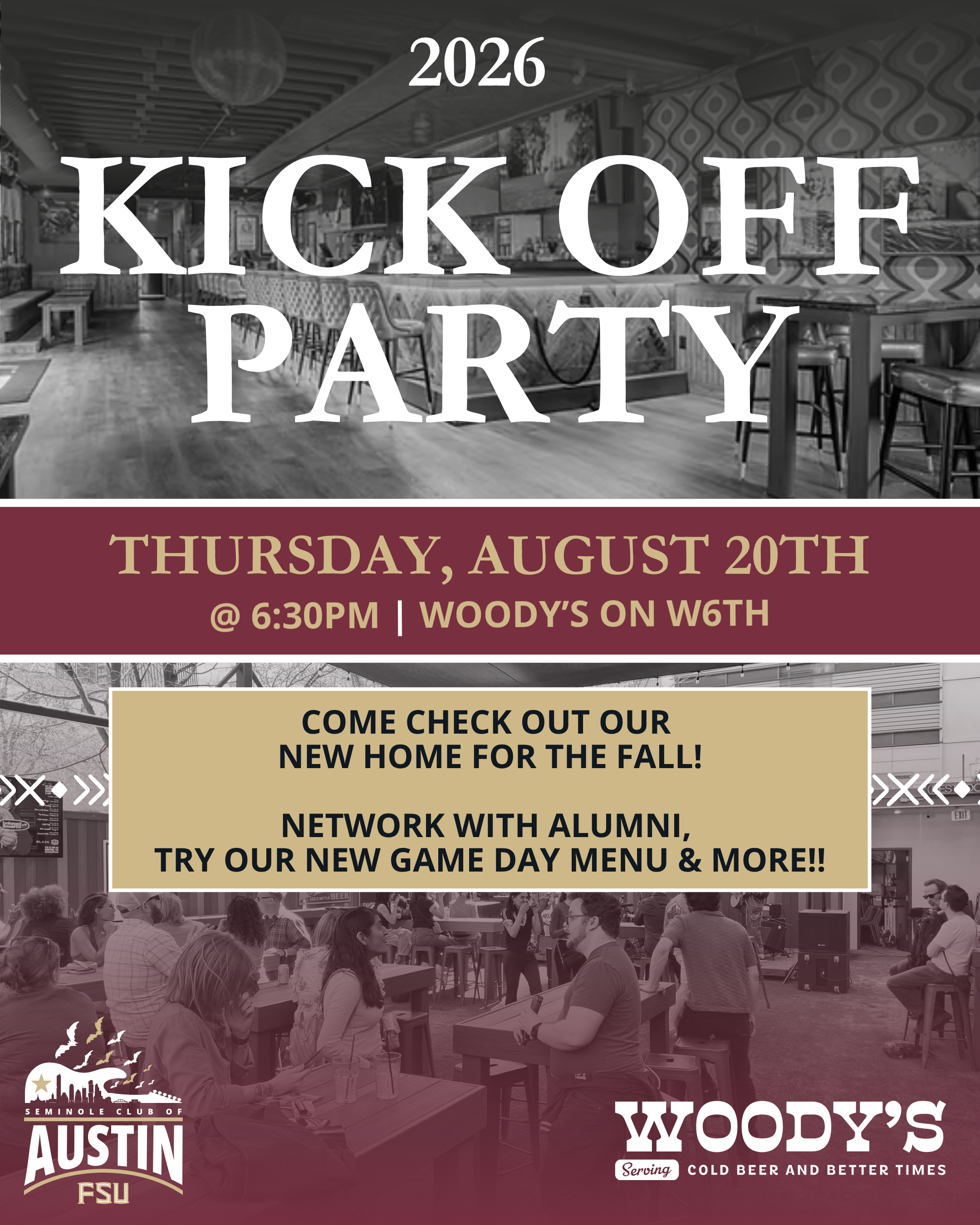 Campaign cover image for 2026 Kick Off Party @ Woody's