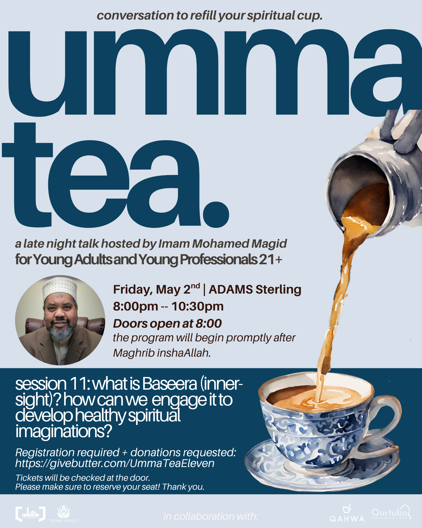 Campaign cover image for UmmaTea ELEVEN – w/Imam Magid