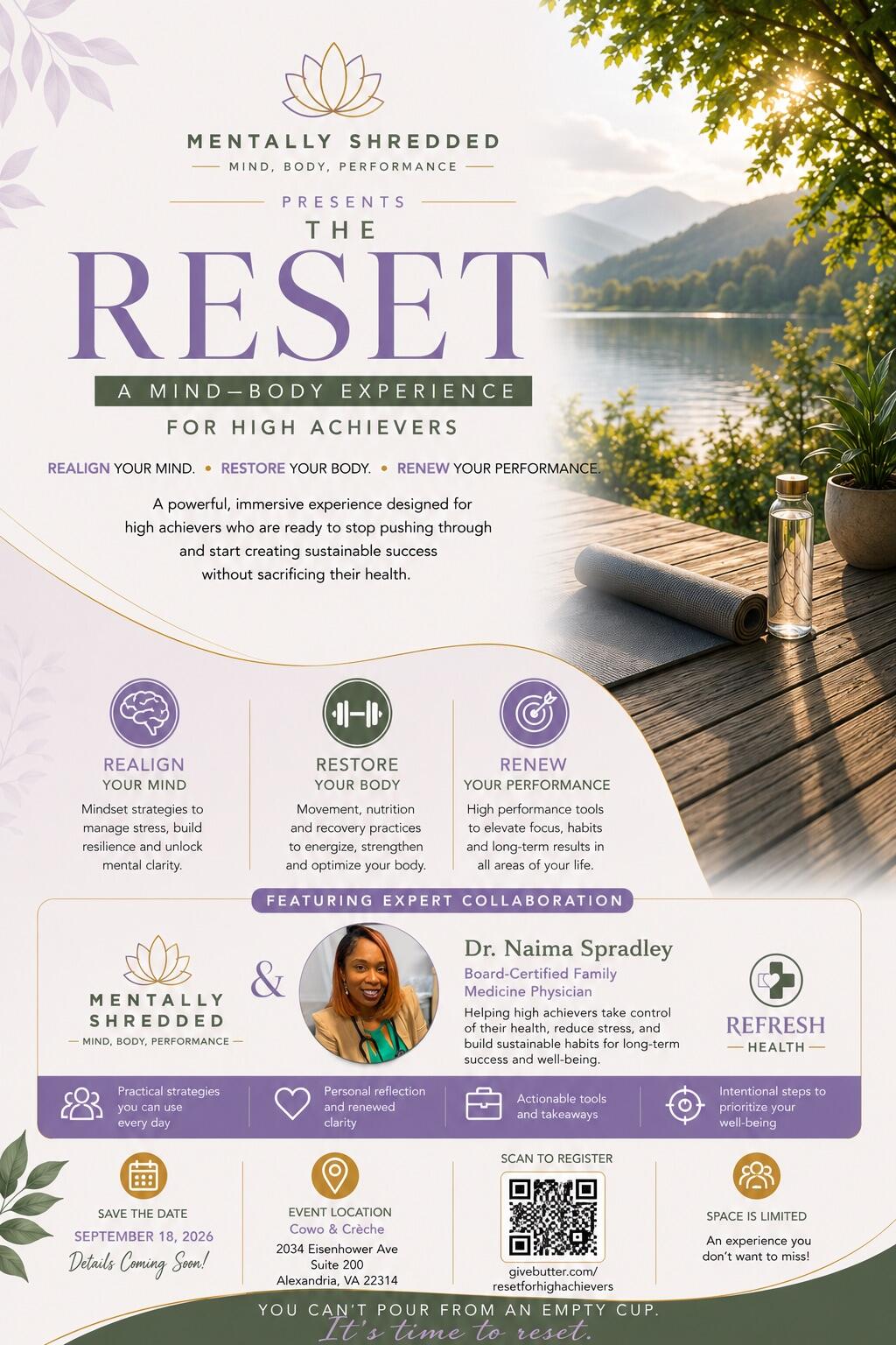 Campaign cover image for RESET: A Mind-Body Experience for High Achievers