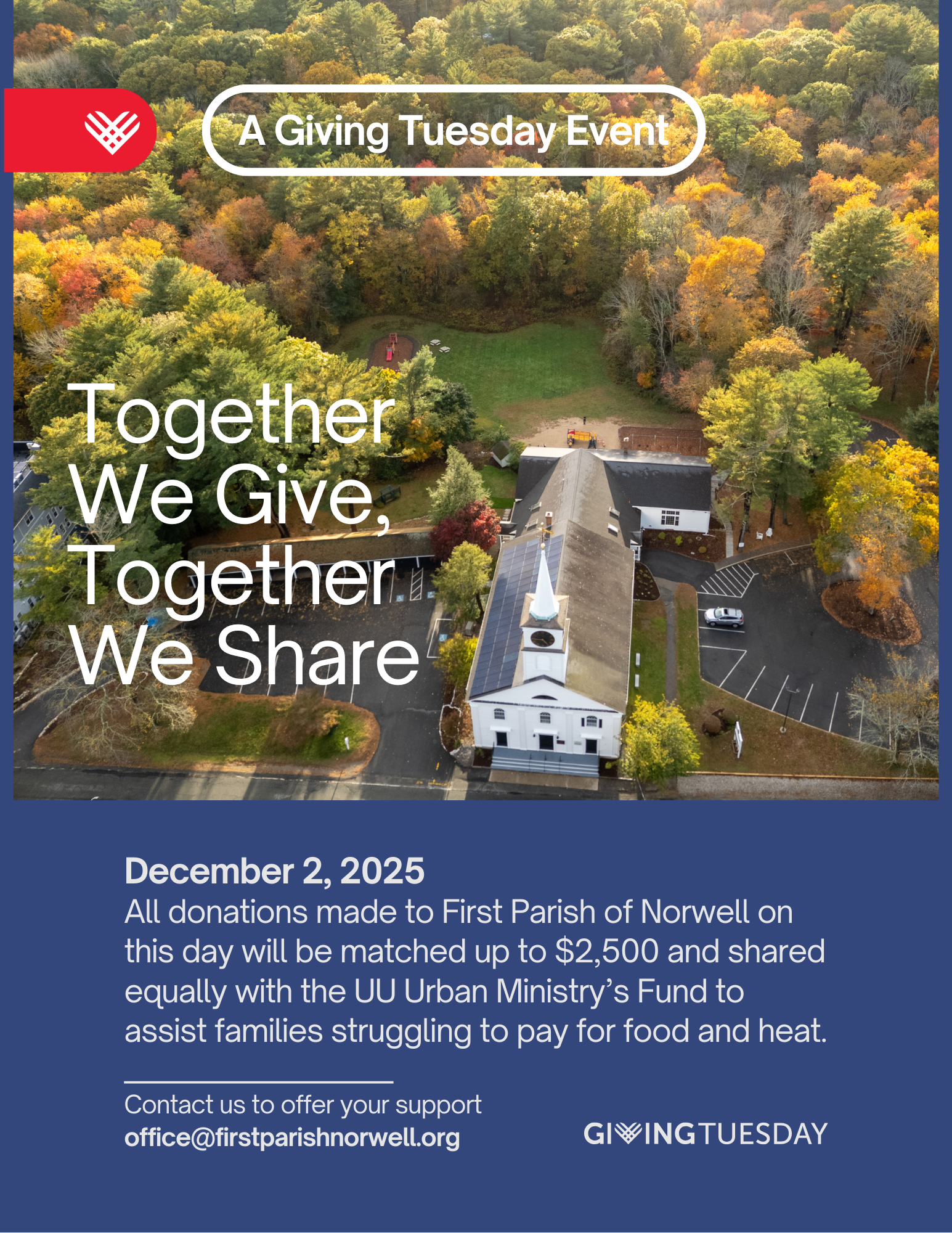 Campaign cover image for First Parish Giving Tuesday