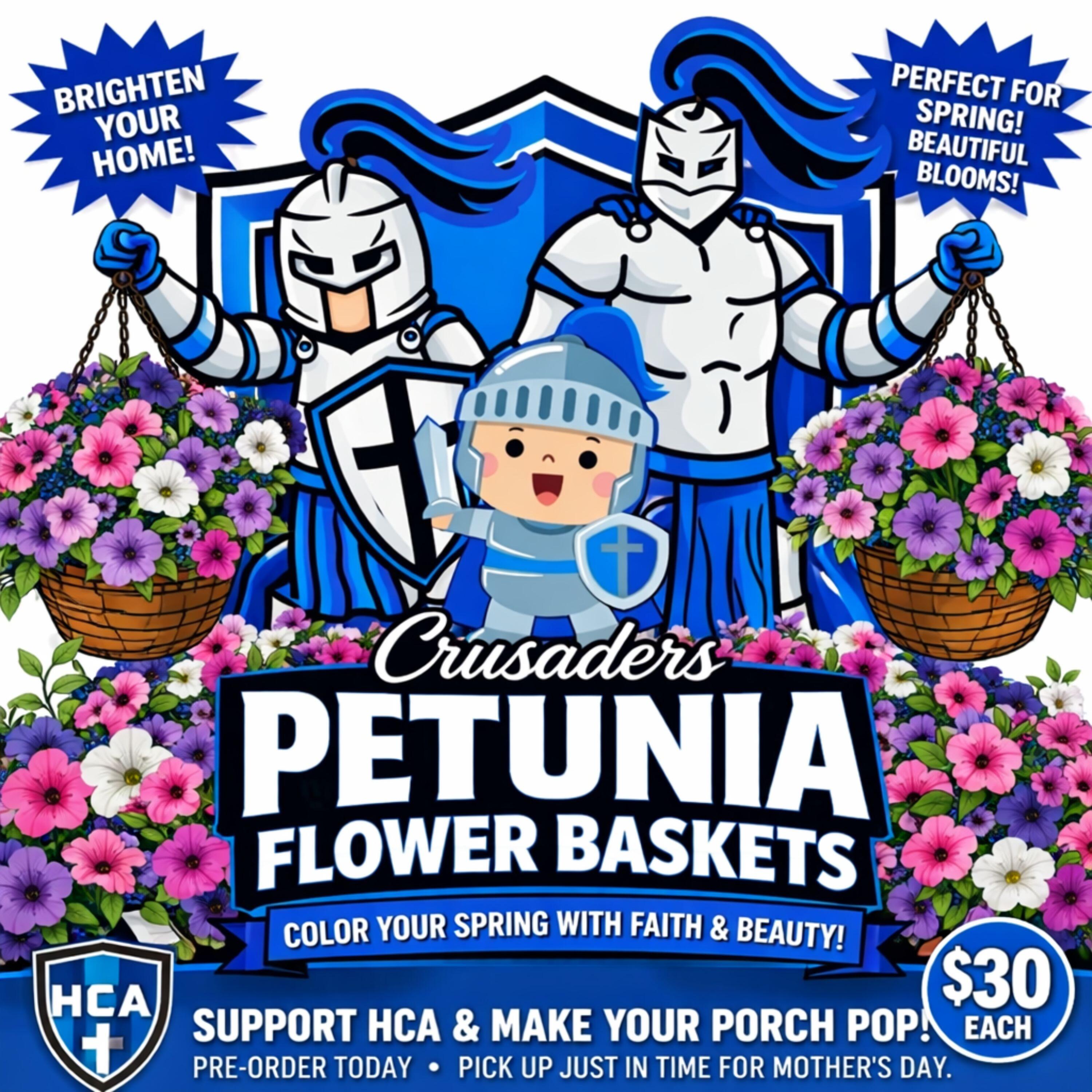Campaign cover for Crusaders Petunia Flower Baskets