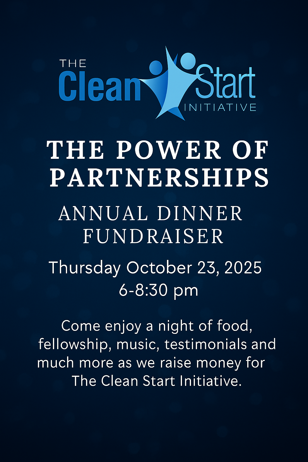 Campaign cover image for The Clean Start Initiative Annual Dinner/Fundraiser