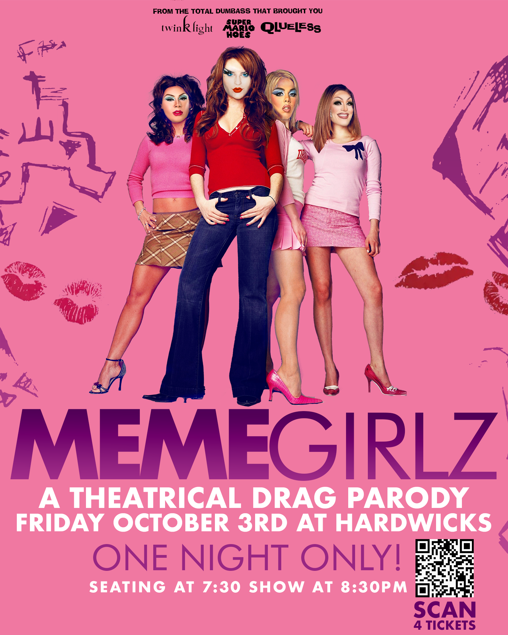 Campaign cover image for MEME GIRLZ! A Theatrical Drag Parody at Hardwicks!