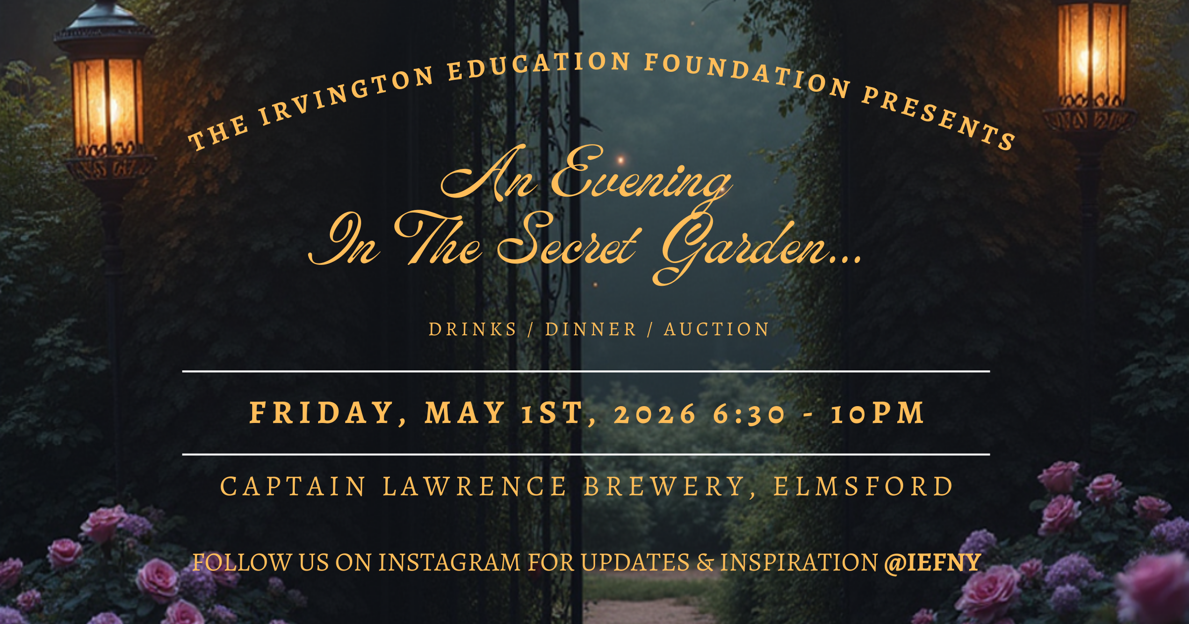 Campaign cover image for IEF Benefit 2026: The Secret Garden