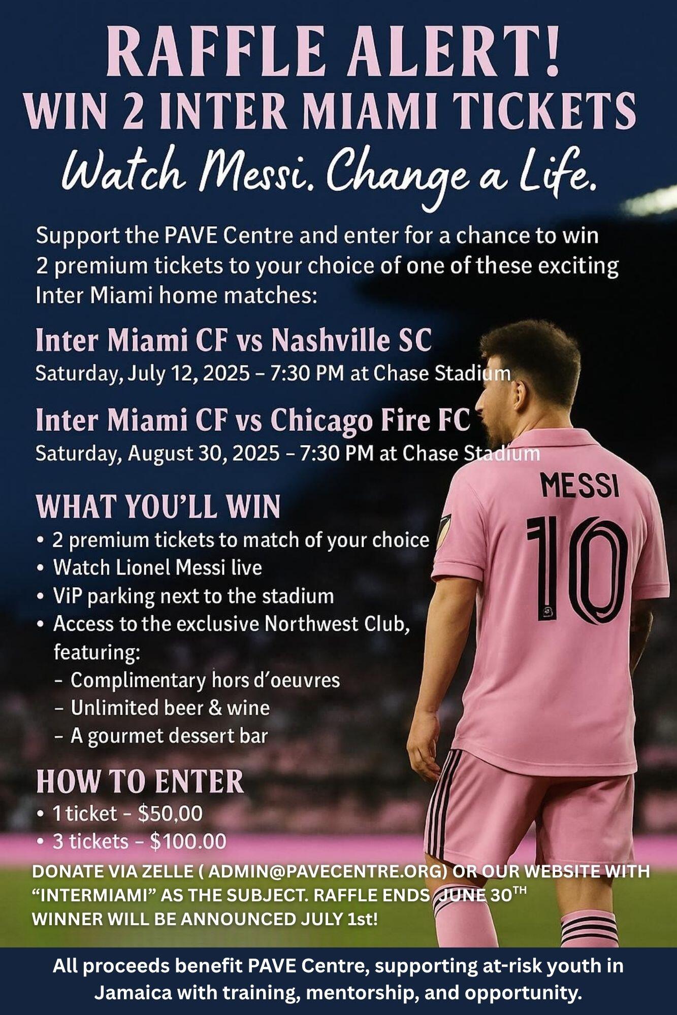 Campaign cover image for INTERMIAMI RAFFLE