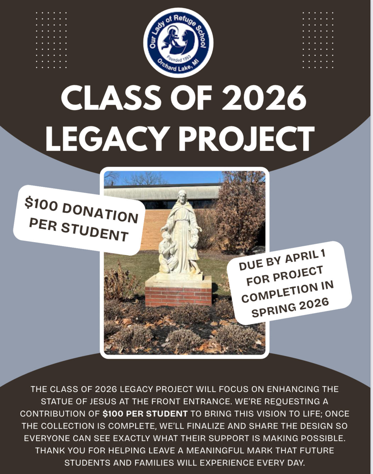 Campaign cover image for 2026 Legacy Project